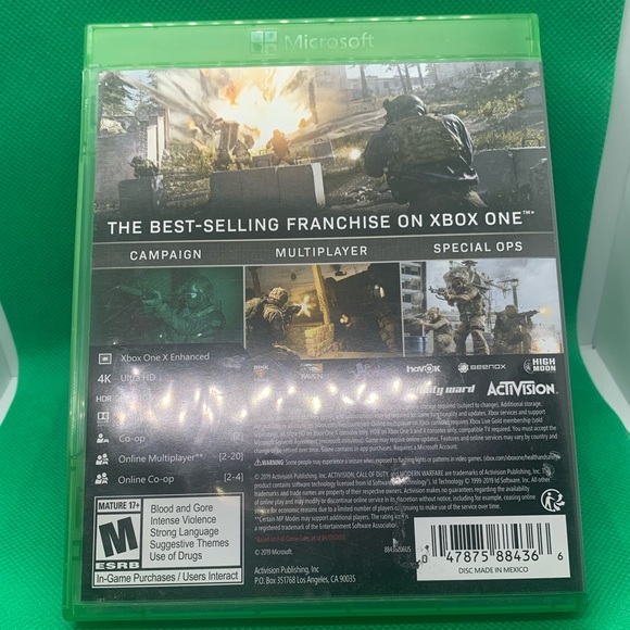 XBOX ONE MODERN WARFARE CAll of DUTY pre-owned - Picture 3 of 4